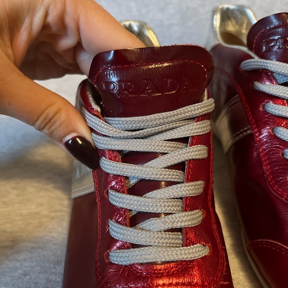 Prada sneakers size 36-Brand new Red and silver - Picture 3 of 6